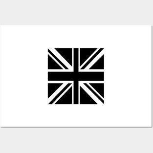 Newcastle United Black & White Union Jack Flag Posters and Art